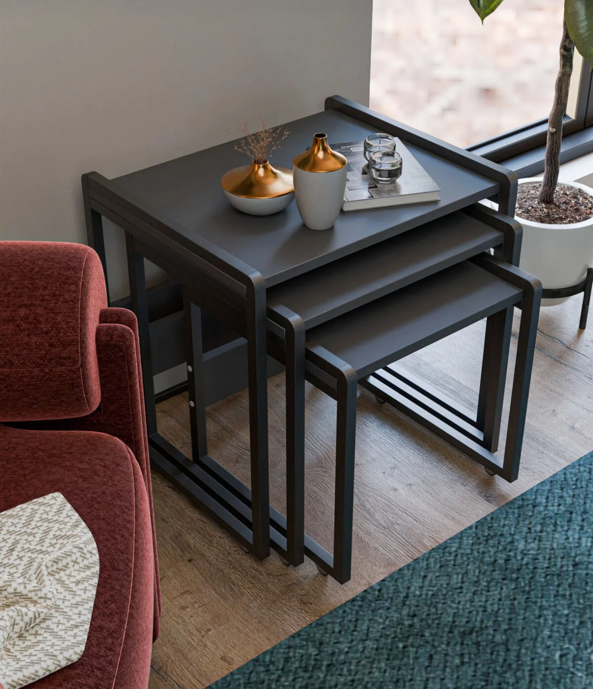 SleekStack Trio Nesting Tables