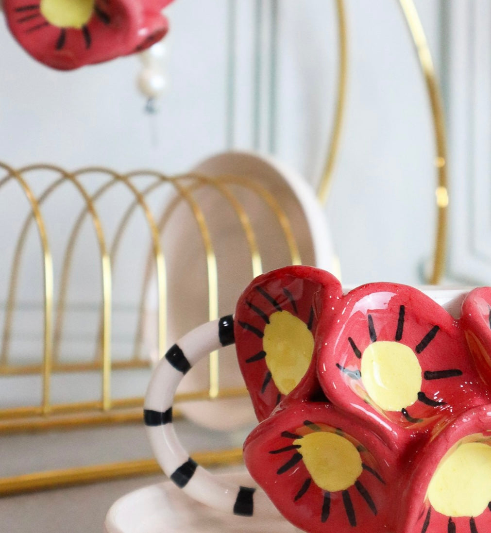 La vie en rose espresso cup