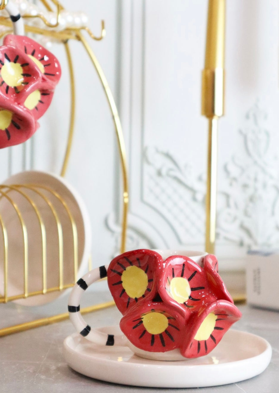 La vie en rose espresso cup