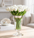 Luxury white tulips