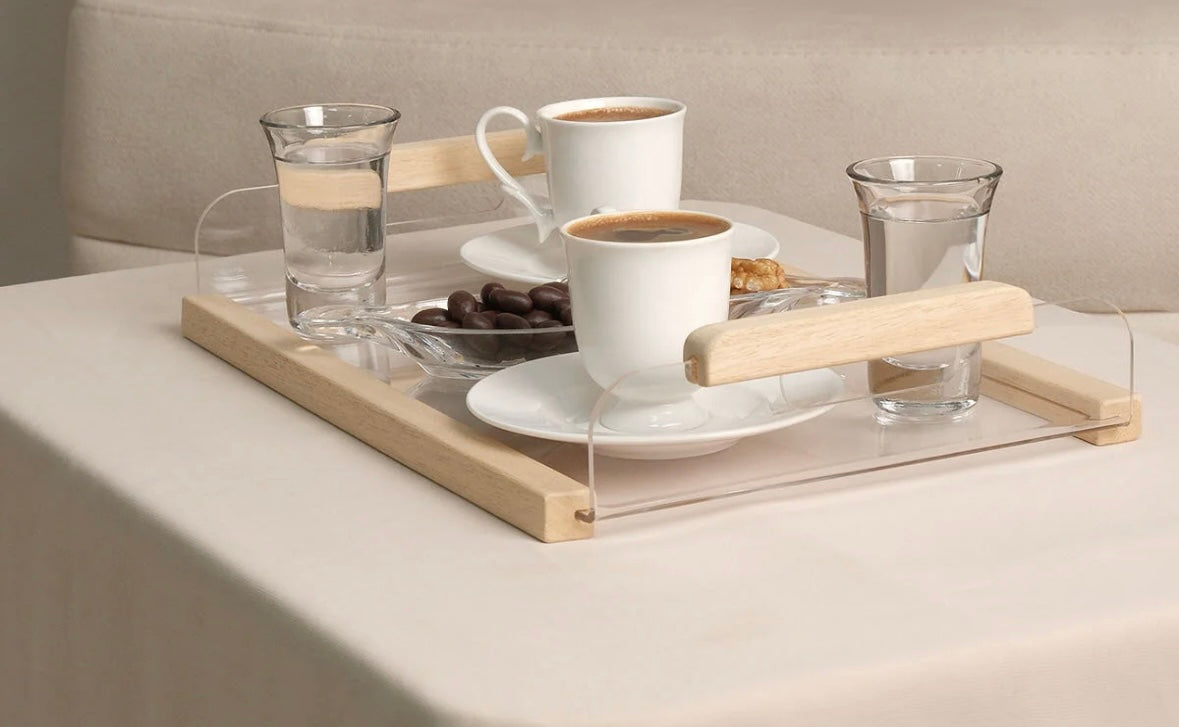 Modern plexi Serving Tray