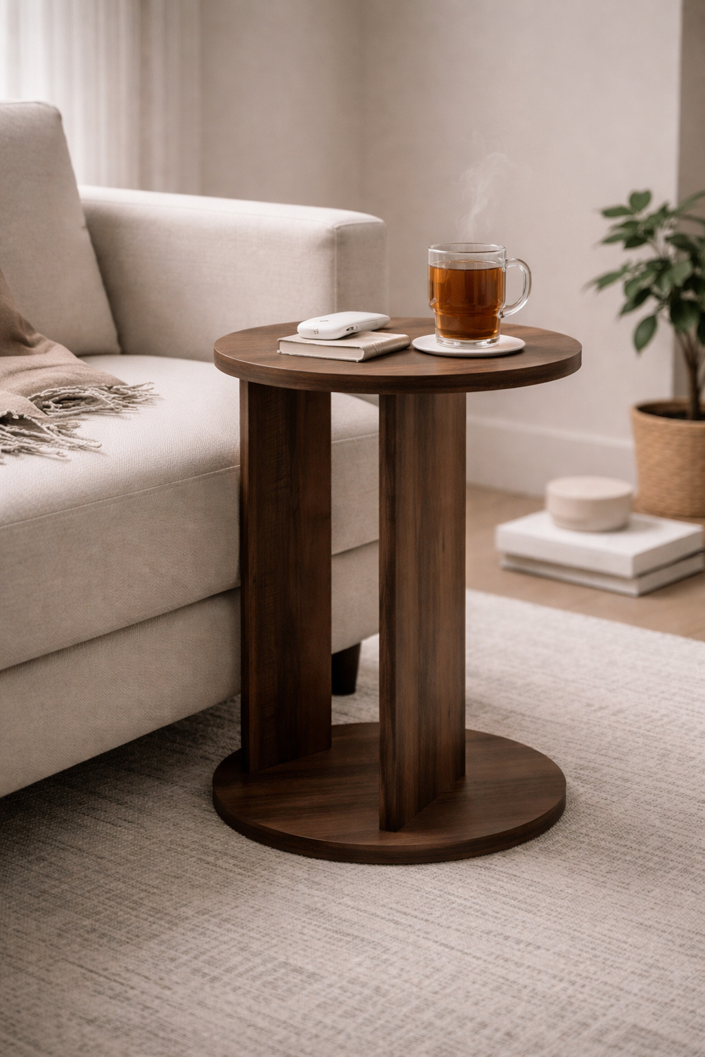 Linea Wood Side Table