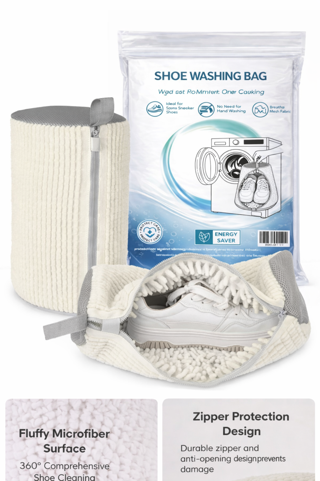Shoe Care Washing Bag